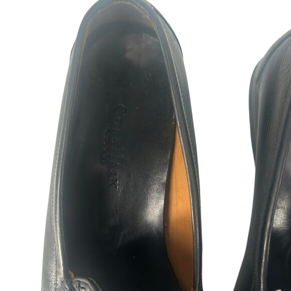 COLE HAAN Mens Casual Dress Shoes Black Woven Leather Tassel Loafer SZ 12 Resort main image 15